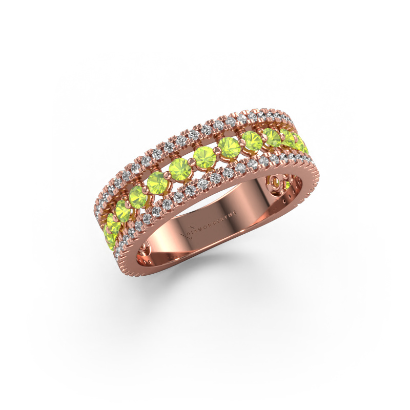 Image of Ring Elizbeth 1 585 rose gold Peridot 2 mm