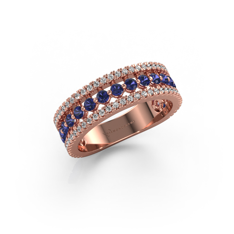 Bild von Ring Elizbeth 1 585 Roségold Saphir 2 mm