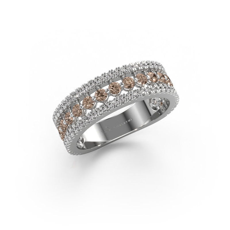 Image de Bague Elizbeth 1 585 or blanc Diamant brun 0.84 crt