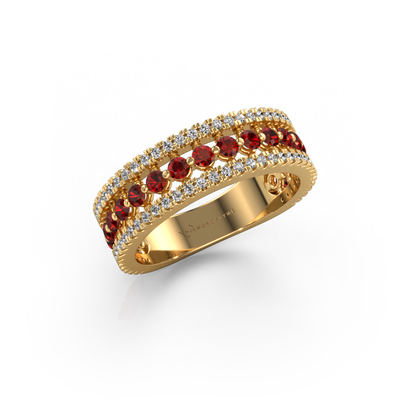 Image of Ring Elizbeth 1 585 gold Garnet 2 mm