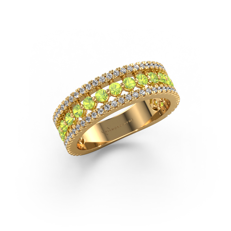 Bild von Ring Elizbeth 1 585 Gold Peridot 2 mm