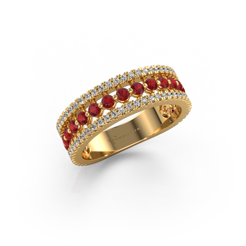 Image of Ring Elizbeth 1 585 gold Ruby 2 mm