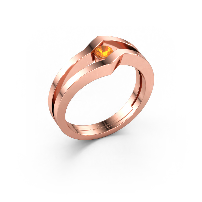Bild av Ring Elize 585 roséguld Citrin 3.4 mm