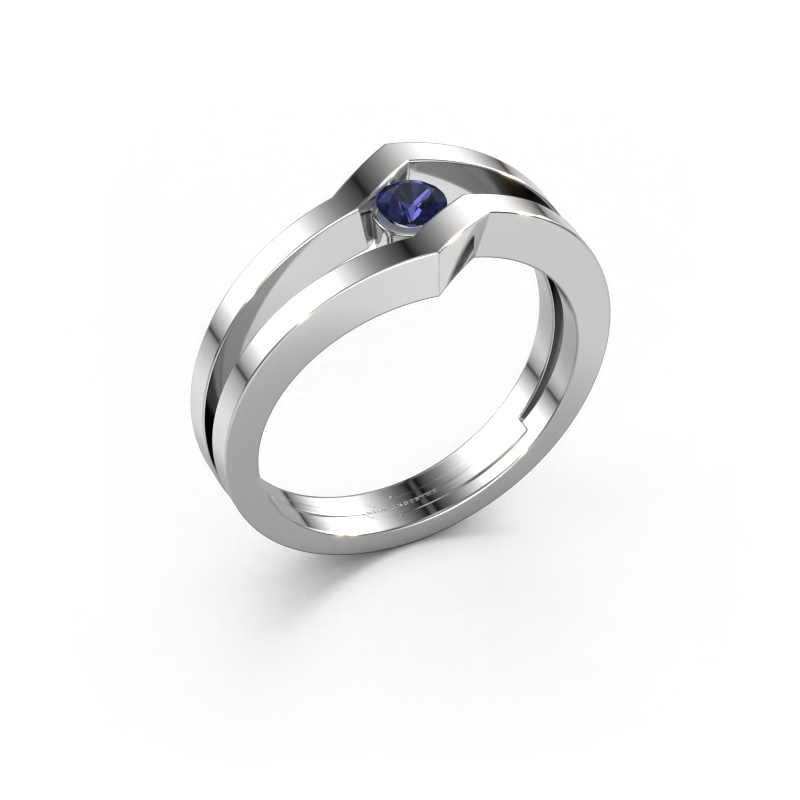 Image of Ring Elize 585 white gold Sapphire 3.4 mm