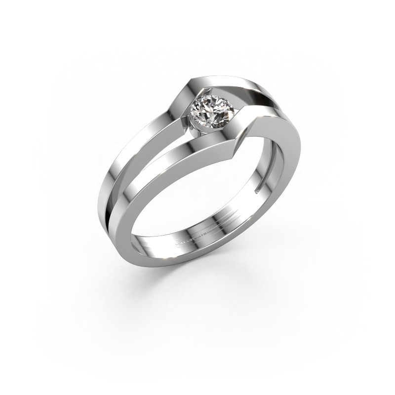 Image of Ring Elize 585 white gold Diamond 0.25 crt