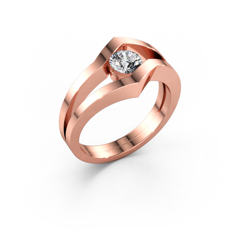 Bild av Ring Elize 585 roséguld Labbodlad diamant 0.30 crt