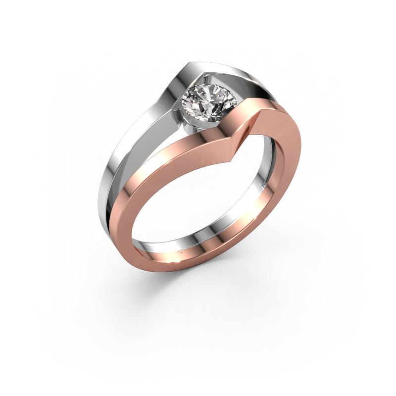 Bild von Ring Elize 585 Roségold Diamant 0.30 crt