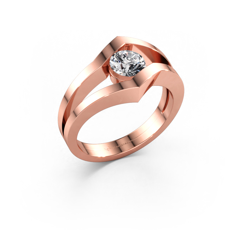 Bild av Ring Elize 585 roséguld Diamant 0.50 crt