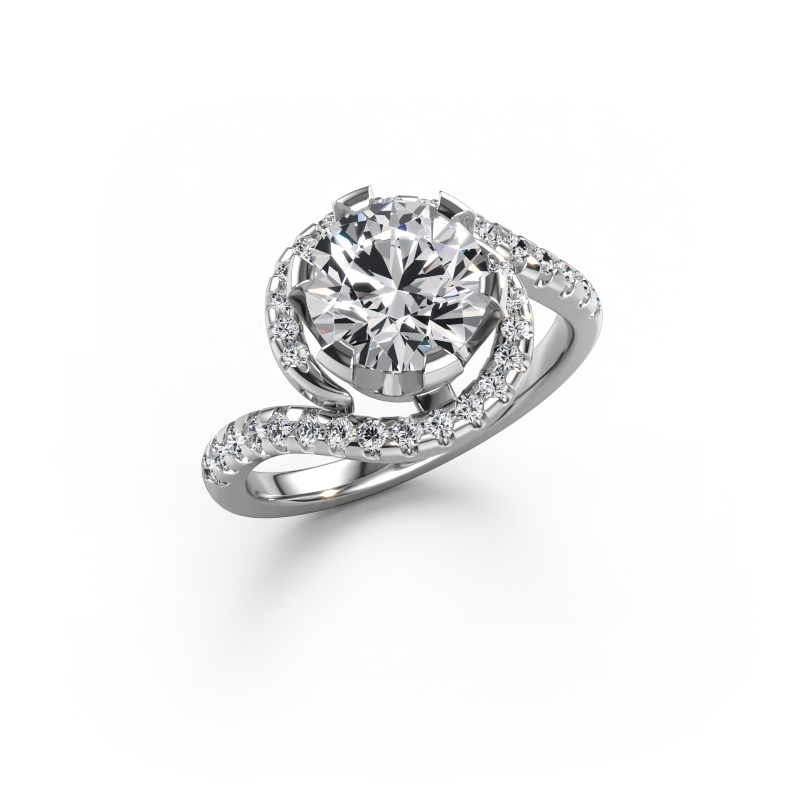 Bild von Verlobungsring Elli 950 Platin Diamant 2.399 crt