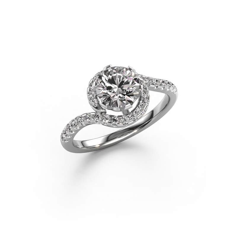 Image of Engagement ring Elli 585 white gold Diamond 1.31 crt