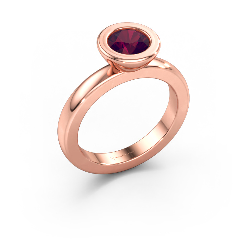 Immagine di Anello componibile Eloise Round 585 oro rosa Rodolite 6 mm