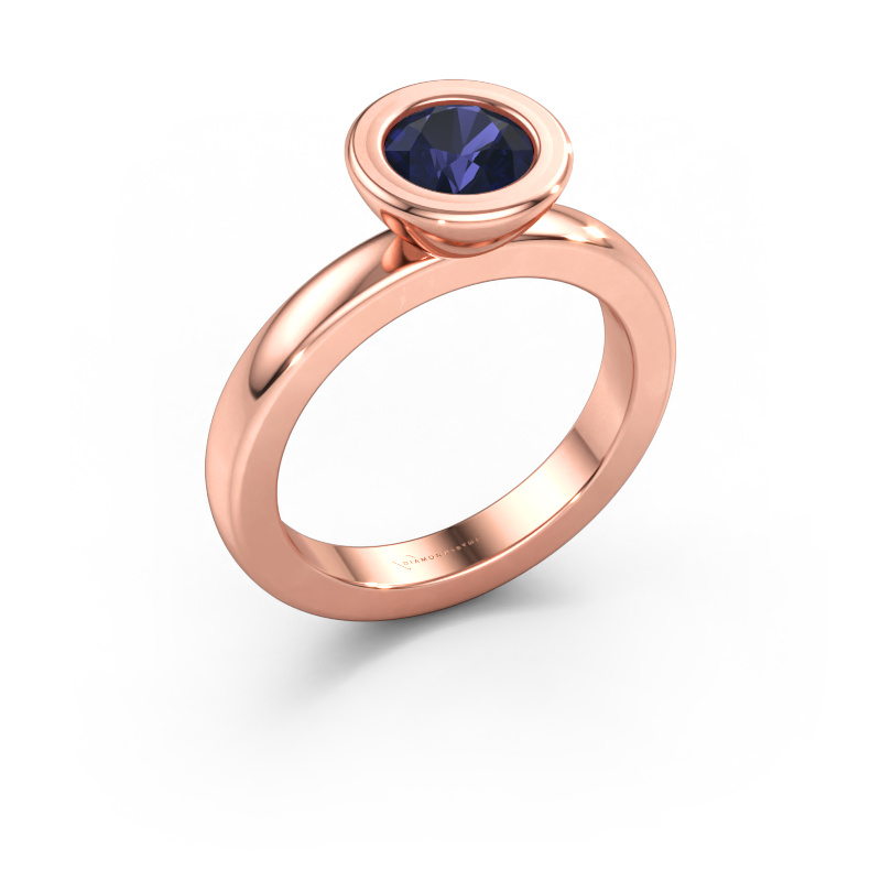 Immagine di Anello componibile Eloise Round 585 oro rosa Zaffiro 6 mm