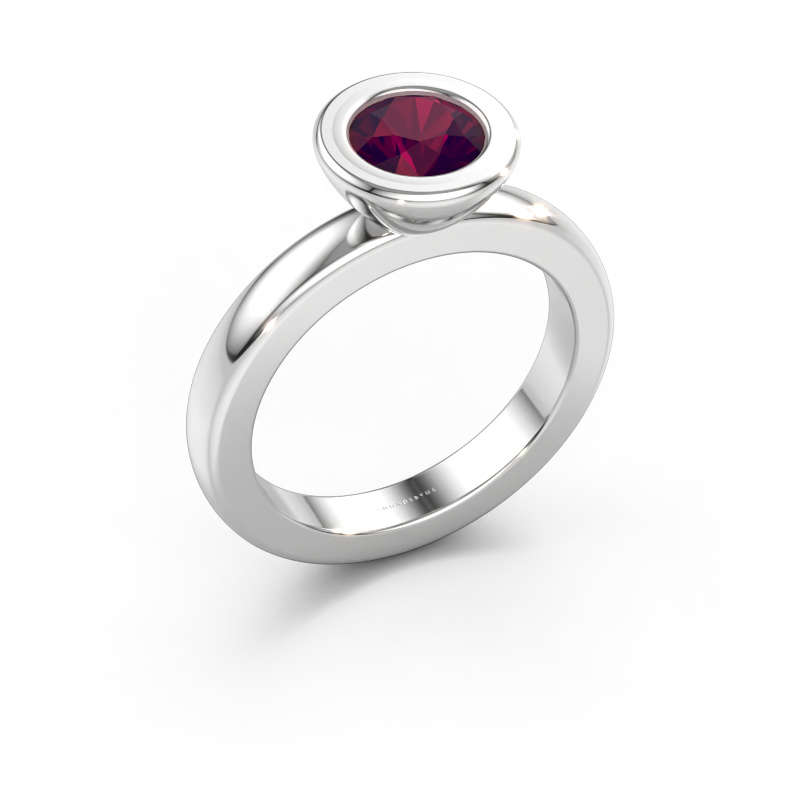 Immagine di Anello componibile Eloise Round 585 oro bianco Rodolite 6 mm