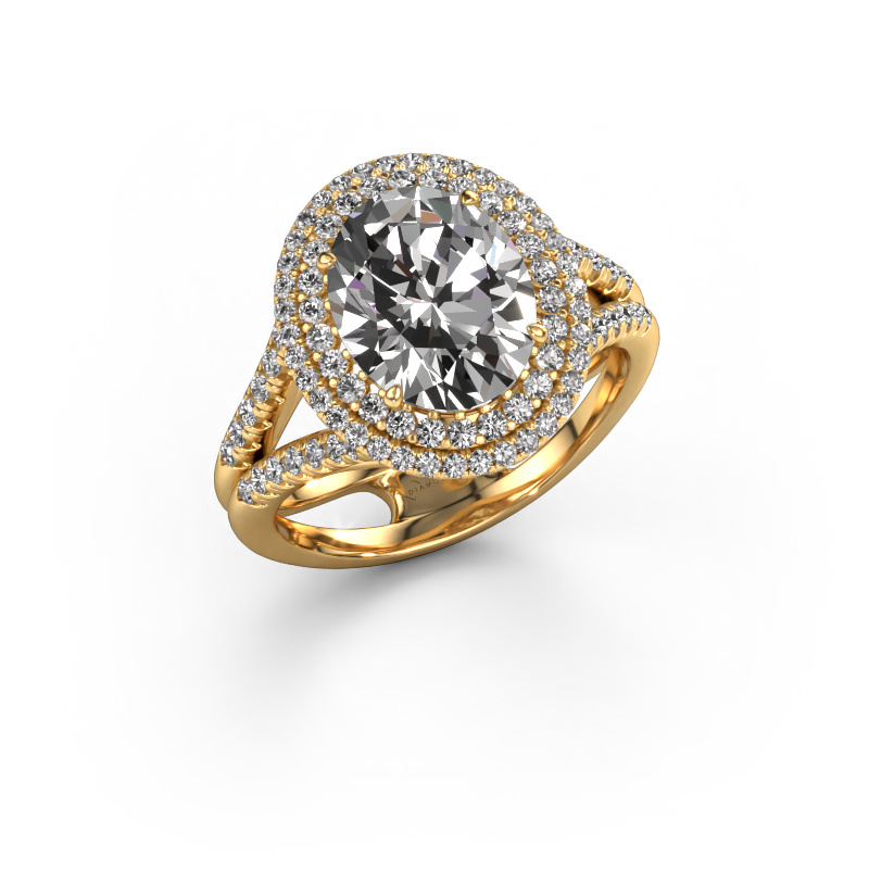 Image of Engagement ring Elvie 585 gold Lab grown diamond 3.295 crt
