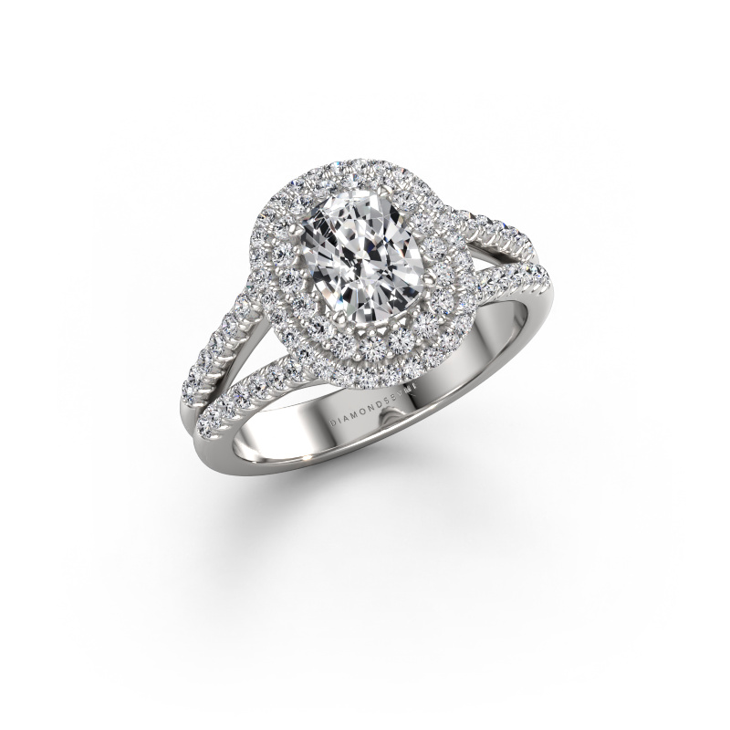 Image of Engagement ring Elvie CSH 950 platinum Diamond 1.495 crt