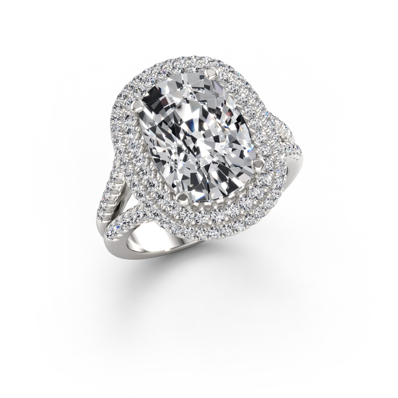 Bild von Verlobungsring Elvie CSH 950 Platin Lab-grown Diamant 5.655 crt