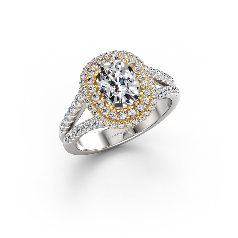 Image of Engagement ring Elvie CSH 585 white gold Lab-grown diamond 1.770 crt