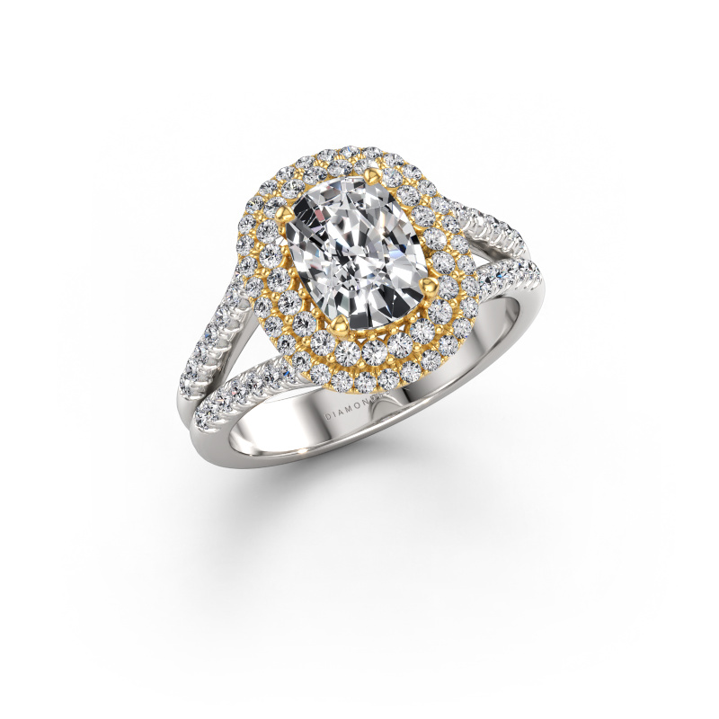 Image of Engagement ring Elvie CSH 585 white gold Diamond 2.035 crt