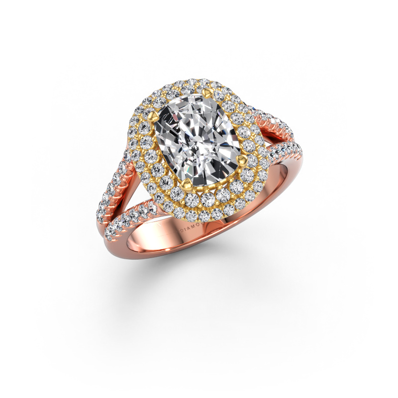 Bild von Verlobungsring Elvie CSH 585 Roségold Diamant 2.545 crt