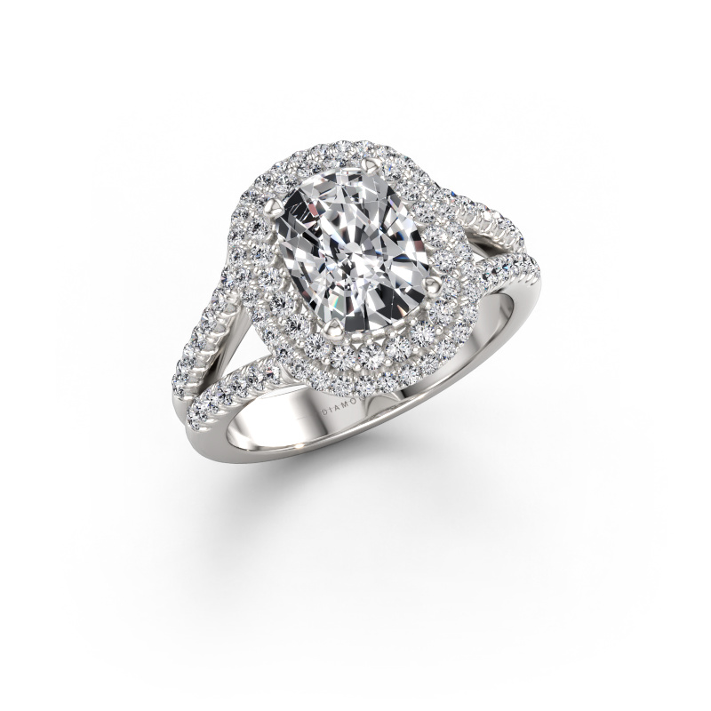 Bild von Verlobungsring Elvie CSH 950 Platin Diamant 2.545 crt