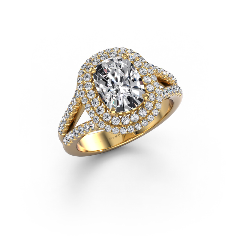 Image of Engagement ring Elvie CSH 585 gold Lab grown diamond 2.545 crt