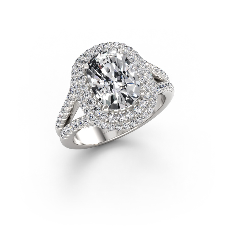 Bild von Verlobungsring Elvie CSH 950 Platin Diamant 3.07 crt