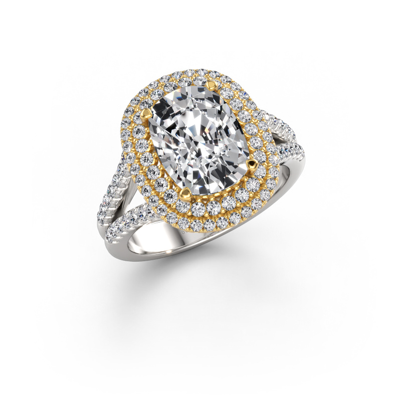 Image of Engagement ring Elvie CSH 585 white gold Diamond 3.585 crt