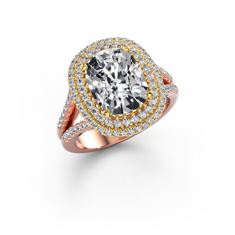 Image of Engagement ring Elvie CSH 585 rose gold Lab-grown diamond 4.12 crt
