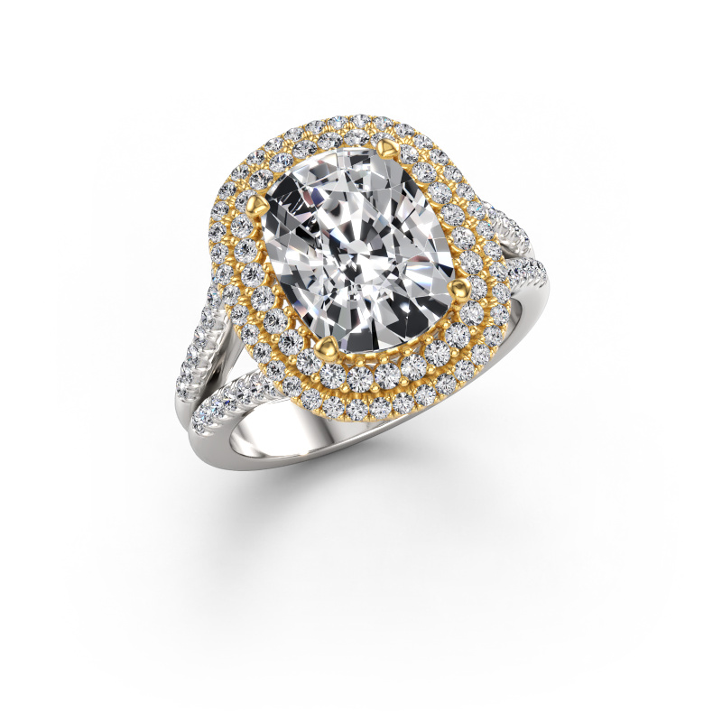 Bild von Verlobungsring Elvie CSH 585 Weißgold Diamant 4.12 crt