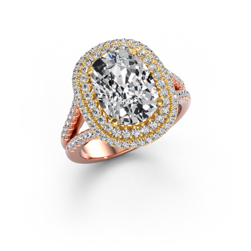 Image of Engagement ring Elvie CSH 585 rose gold Lab-grown diamond 4.63 crt