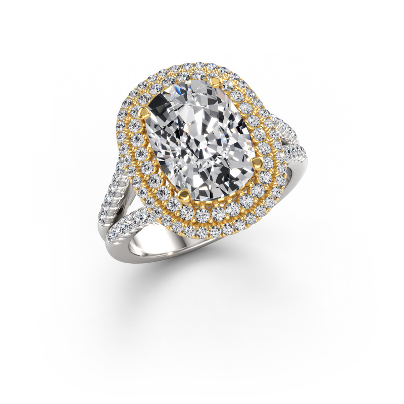 Image of Engagement ring Elvie CSH 585 white gold Lab-grown diamond 4.63 crt