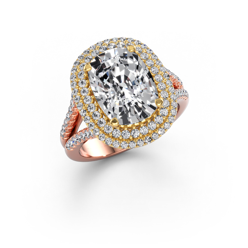 Image of Engagement ring Elvie CSH 585 rose gold Lab-grown diamond 5.155 crt