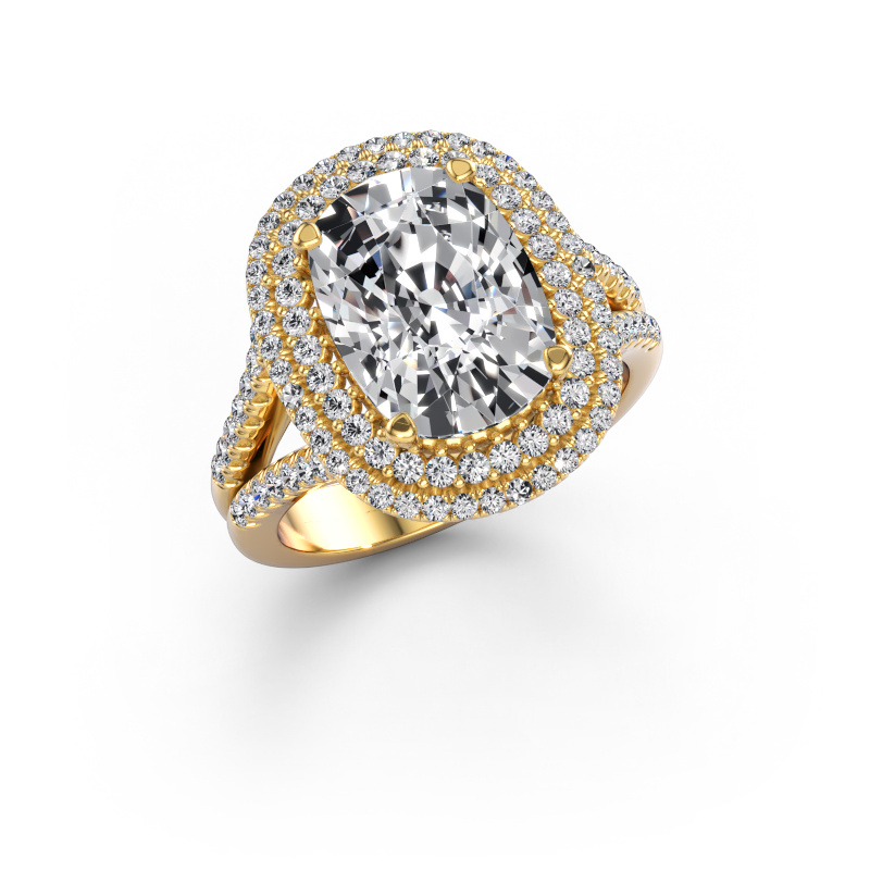 Image of Engagement ring Elvie CSH 585 gold Lab grown diamond 5.155 crt