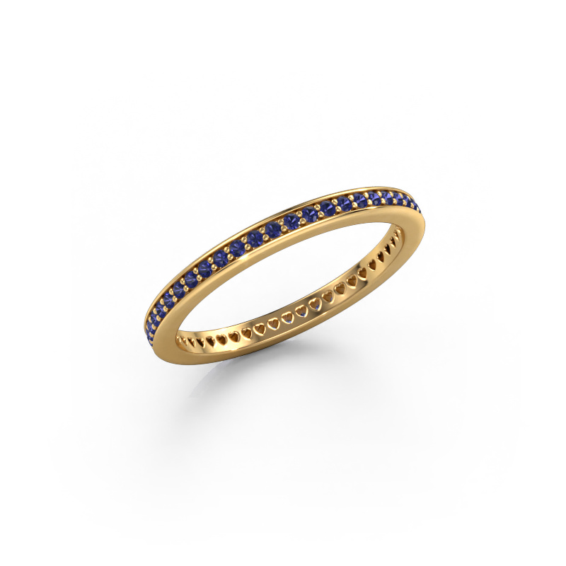 Image of Stackable ring Elvire 1 585 gold Sapphire 1.1 mm