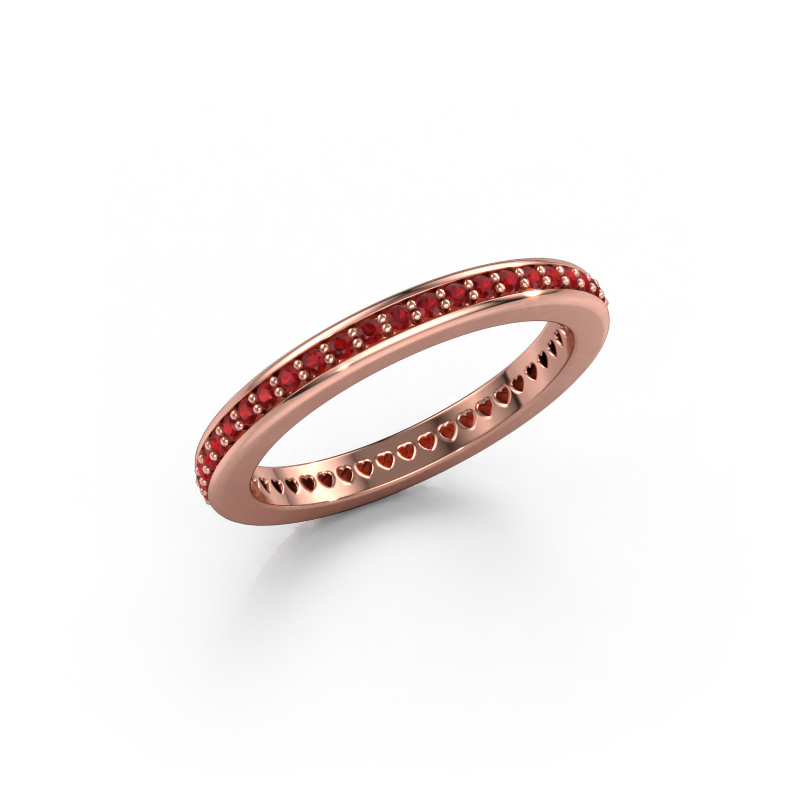 Bild von Vorsteckring Elvire 2 585 Roségold Rubin 1.2 mm