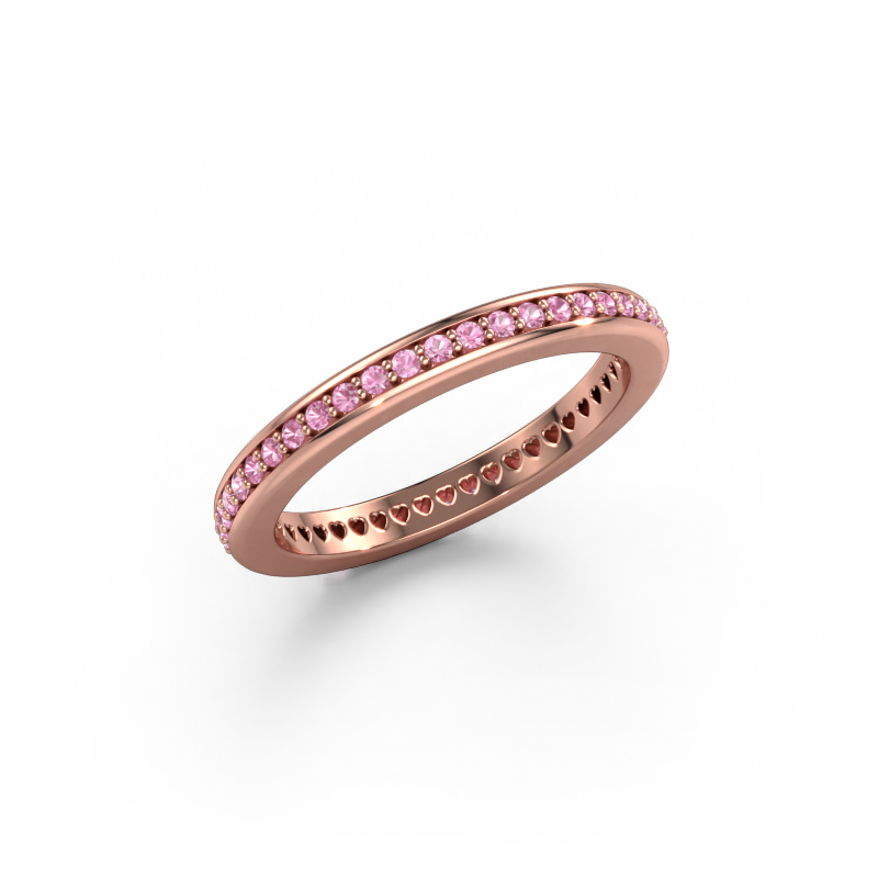 Bild von Vorsteckring Elvire 2 585 Roségold Pink Saphir 1.2 mm