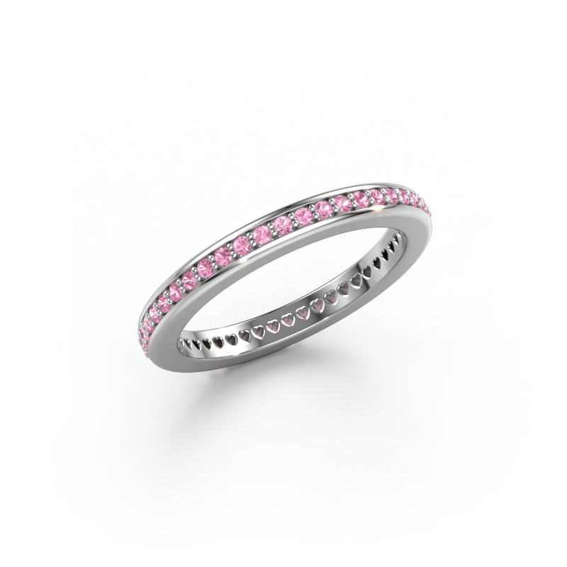 Bild von Vorsteckring Elvire 2 585 Weißgold Pink Saphir 1.2 mm