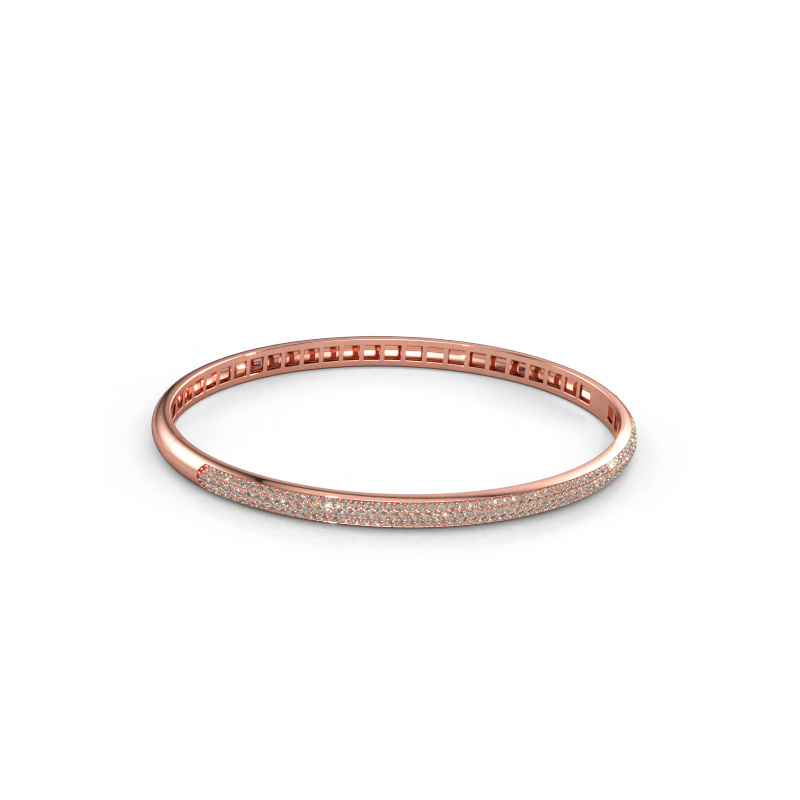 Bild av Armring Emely 4mm 585 roséguld Brun diamant 1.178 crt