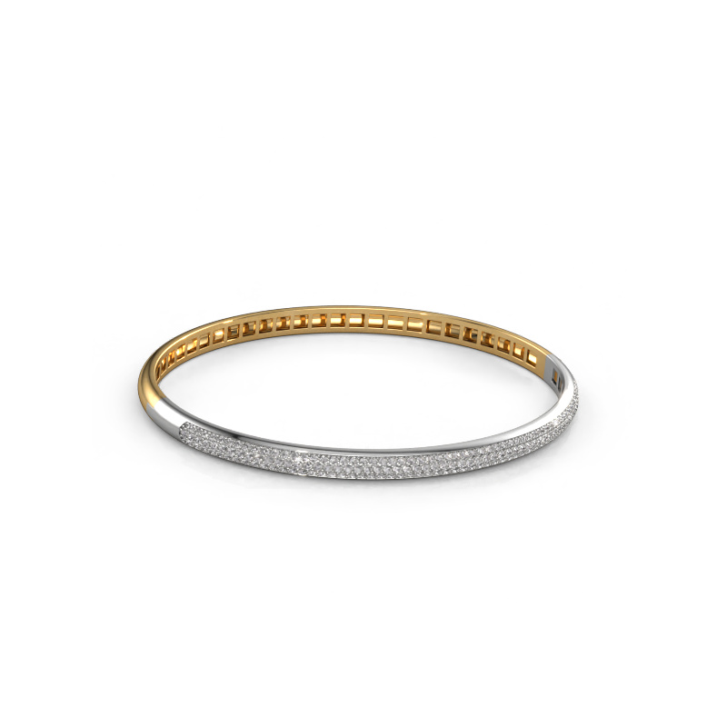 Image of Bangle Emely 4mm 585 gold Lab-grown diamond 1.178 crt