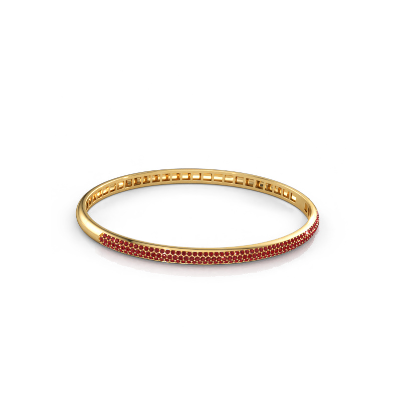 Bild av Armring Emely 4mm 585 gult guld Rubin 1.1 mm