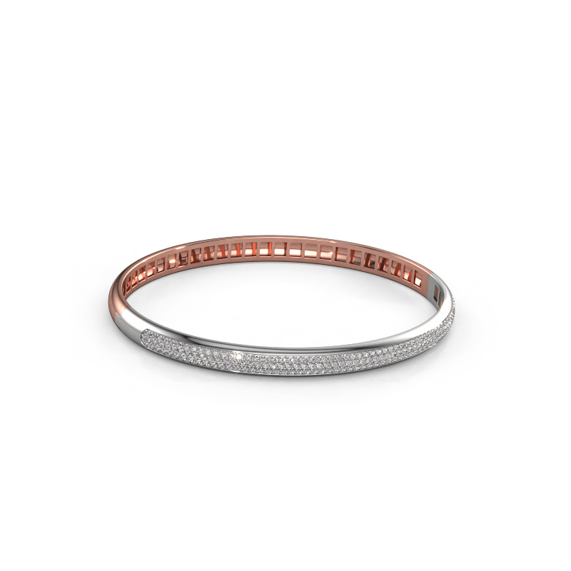 Afbeelding van Armband Emely 5mm 585 rosé goud Diamant 1.178 crt
