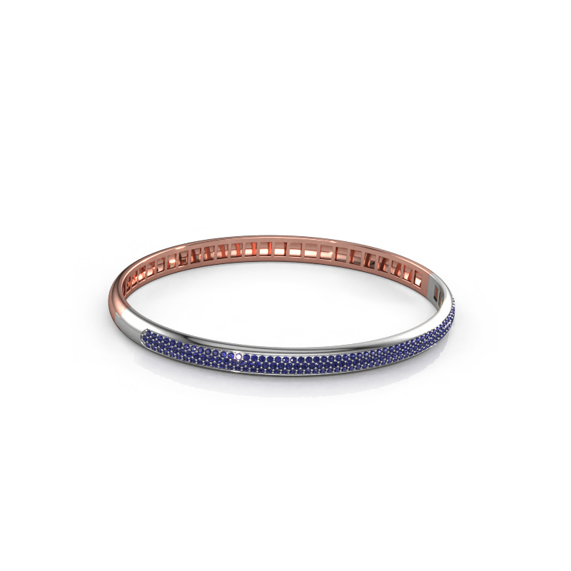 Image of Bracelet Emely 5mm 585 rose gold Sapphire 1.1 mm