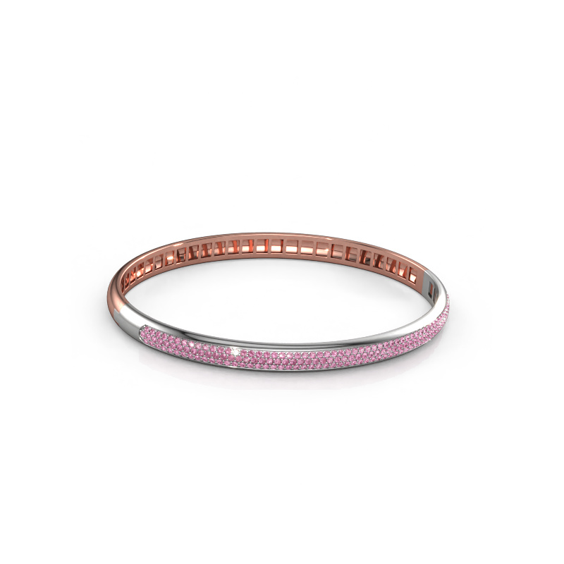 Image de Bracelet Emely 5mm 585 or rose Saphir rose 1.1 mm