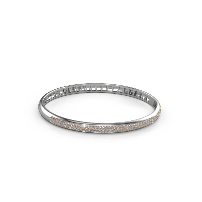 Bild von Armband Emely 5mm 585 Weißgold Braun Diamant 1.178 crt