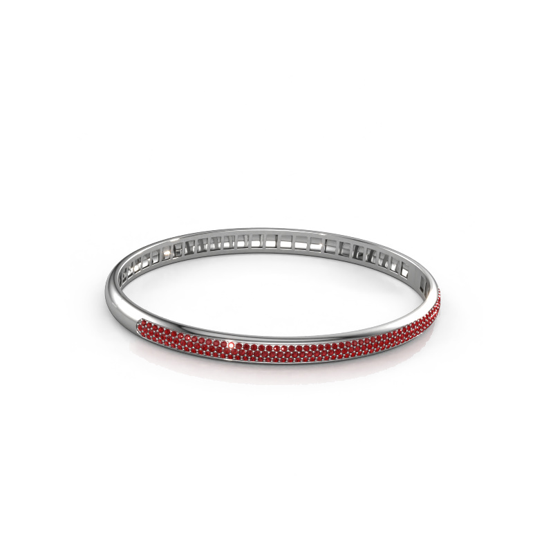 Image of Bracelet Emely 5mm 585 white gold Ruby 1.1 mm