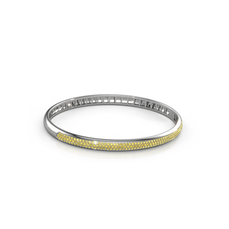 Bild von Armband Emely 5mm 585 Weißgold Gelb Saphir 1.1 mm