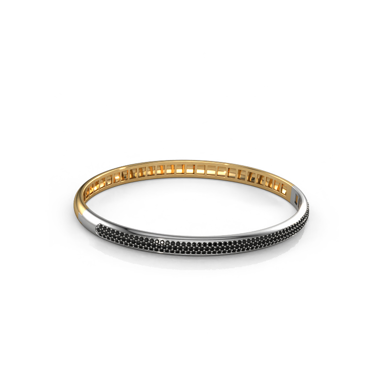 Afbeelding van Armband Emely 5mm 585 goud Zwarte diamant 1.409 crt