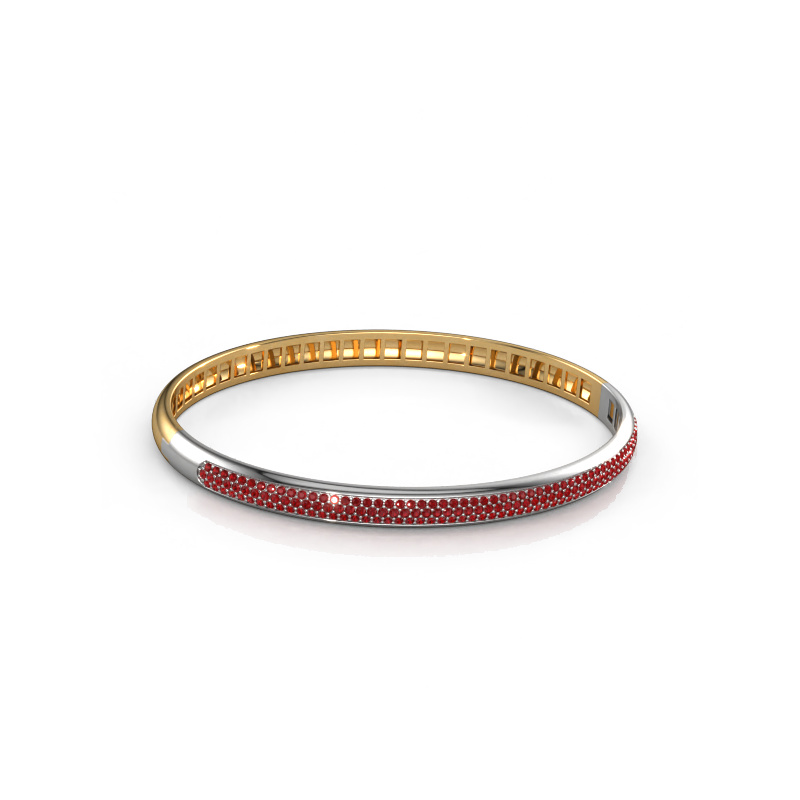 Image of Bracelet Emely 5mm 585 gold Ruby 1.1 mm