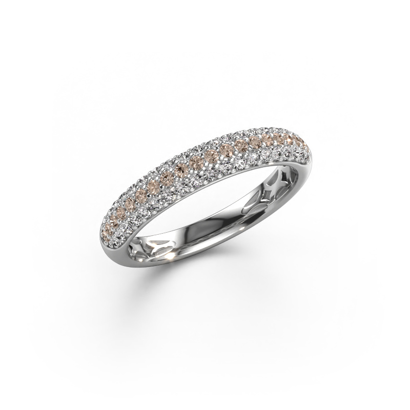 Afbeelding van Ring Emely 2 585 witgoud Bruine diamant 0.557 crt