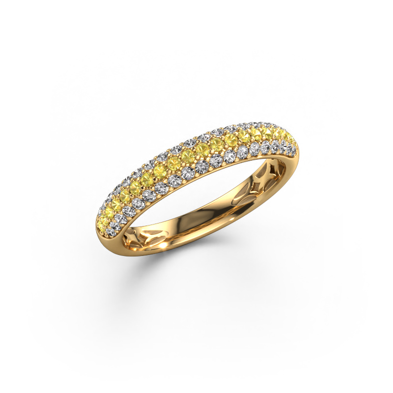 Image de Bague Emely 2 585 or jaune Saphir jaune 1.3 mm